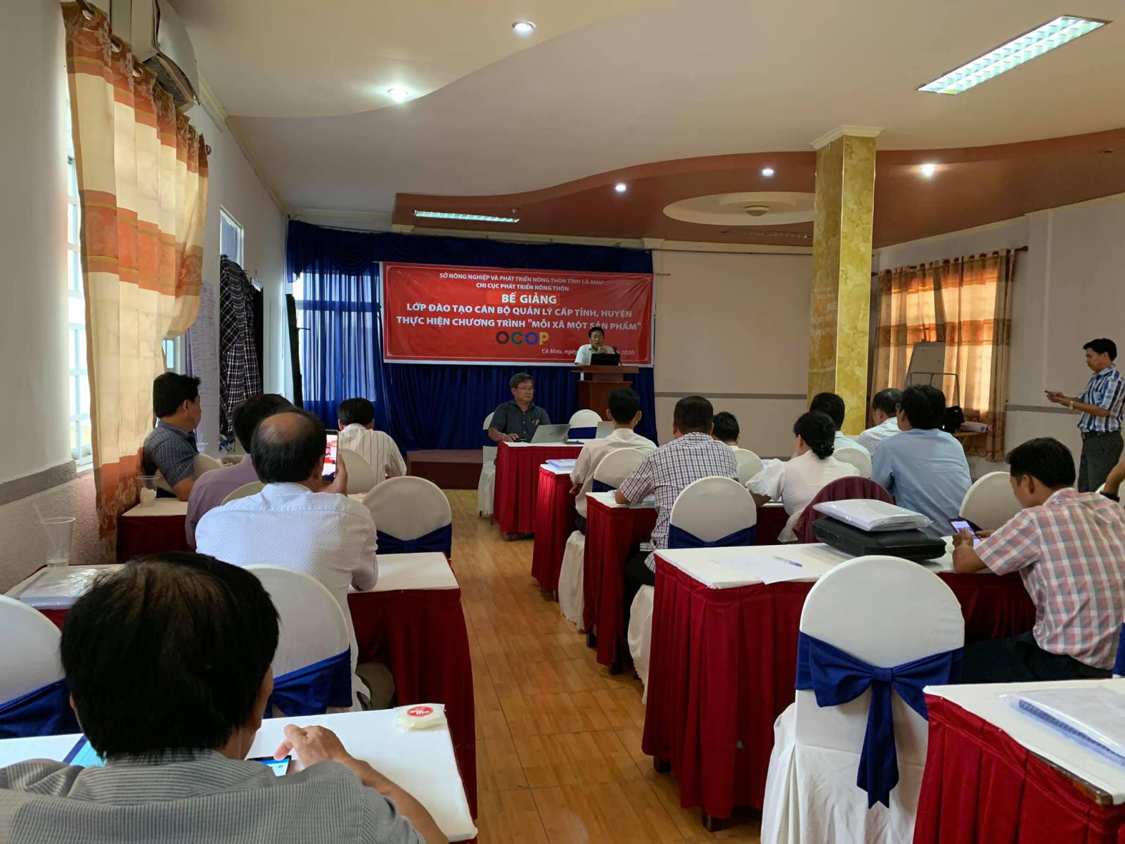 Viện KH&CN Mekong đào cán bộ quản lý cấp tỉnh, huyện thực hiện Chương trình OCOP tại Cà Mau